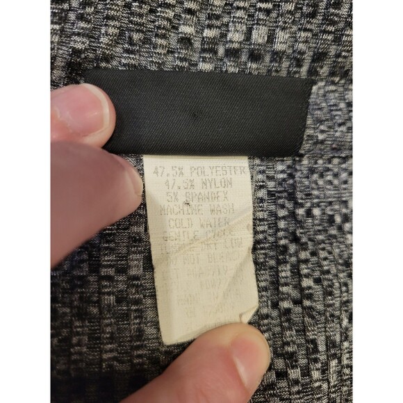 Vintage Odo Mens Polo Shirt Fits Medium Silver Black Shiny Disco Club Party - Picture 5 of 10